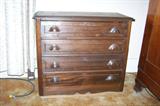 One of many antique furniture pieces in this old home.