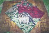 Antique wool "buggy" blanket--not in great condition, but still charming.