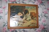 One of many antique and vintage framed prints.