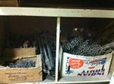 Boxes of vintage upholstery springs--just imagine the possibilities.