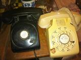Vintage and retro telephones.