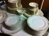 Lots of kitchenware, china and glassware. Shown here, Homer Laughlin and Haviland Limoges.