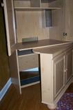 Computer armoire--lower section swings out for "L-shape" desk.