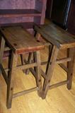 4 matching rustic bar stools.
