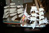 Decorative boat models.
