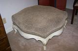 Beautiful and comfy footstool to match chair in previous photo.