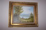Original oil painting, professionally framed.