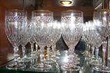 Waterford, Lenox and Gorham crystal stemware.