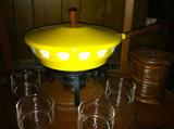 Vintage fondue set.