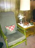 Large den full of 1960s rattan furniture and accessories, most marked "Ficks Reed Co." bought in Miami.
