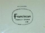 Back stamp on Franciscan china.