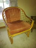 Vintage rattan chair (one of two matching).