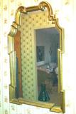Vintage gold framed mirror.
