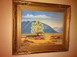Original framed art, pottery and décor.