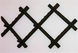 Primitive adjustable hat/coat rack.