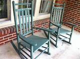 Front porch rocking chairs.