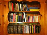 Assorted books.