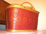Vintage picnic basket.