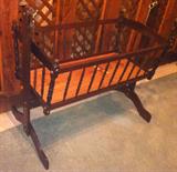Vintage baby cradle.