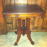 Victorian antique lamp table.