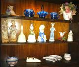 Glassware, figurines (one Lladro) and more.