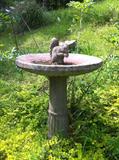 Bird baths and other outdoor décor.
