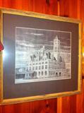 Assorted framed prints and décor.