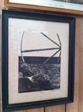 Assorted framed prints and décor.