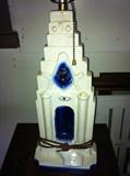 Unique lamp with Masonic symbols.