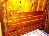 Handcrafted cedar bed.