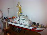 Large model Coast Guard boat.