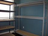 Several units like-new heavy duty shelving.