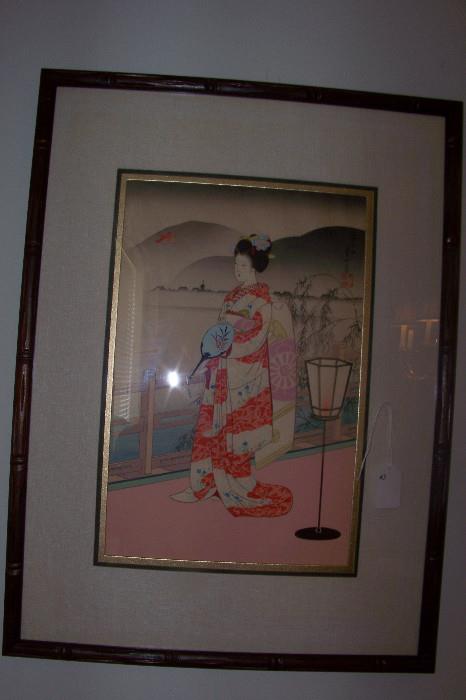 One of several very nice (and old) oriental prints