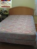 SEALY POSTUREPEDIC `ACCLAIM' MATTRESS SET AND HEADBOARD