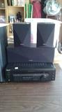 Sony Receiver w Kenwood Shelf Speakers