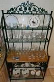 Bakers Rack & stemware