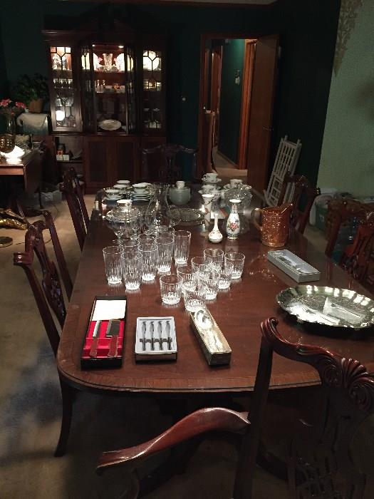 Large Banquet Table and 6 Chairs.