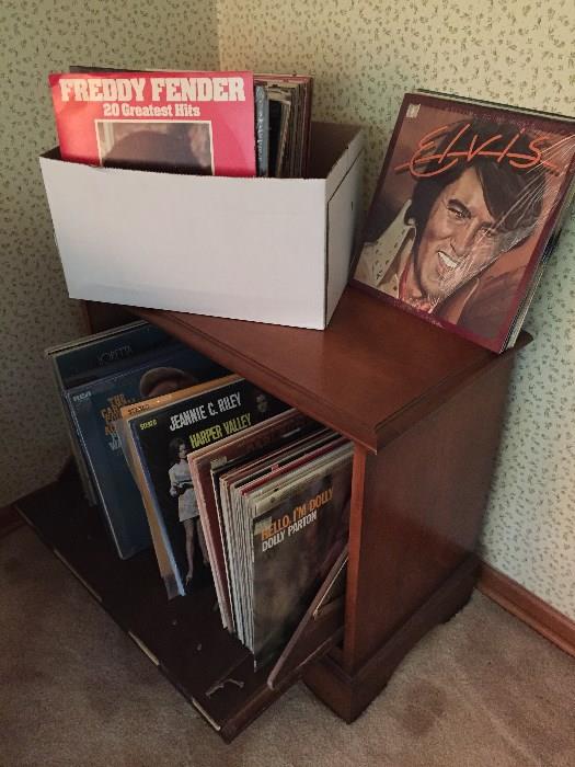 Lane Record Cabinet.  Lots of Albums.