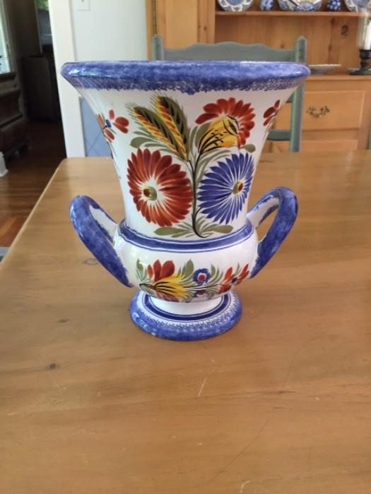 Quimper Vase  10.5 inches high