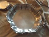 Pewter and silver plated serving items