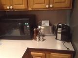 Vintage ice crusher, modern countertop appliances
