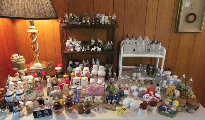 HUGE COLLECTION OF SALT AND PEPPER'S
