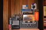 Hallicrafters Short Wave Radio & Speaker, Headphones, police monitor, various cassette players, more. . .