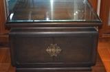 This is the other cabinet/coffee table with beveled glass top.