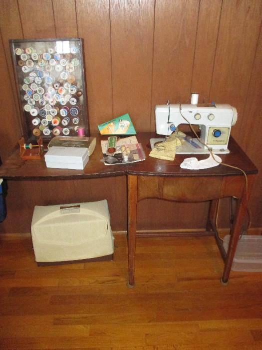 Singer Signature Sewing Machine and Cabinet, Works!