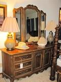Dresser with mirror