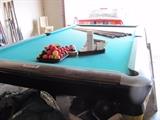 Pool table with accessories