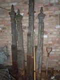 Antique New Orleans fence posts