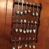 One of three sets of collector spoons