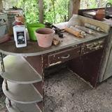 Lots of interesting items under patio